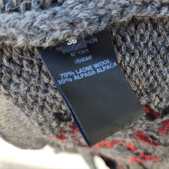 ISABEL MARANT Geena Oversized Argyle WoolAlpaca Blend Cardigan - Picture 11 of 11